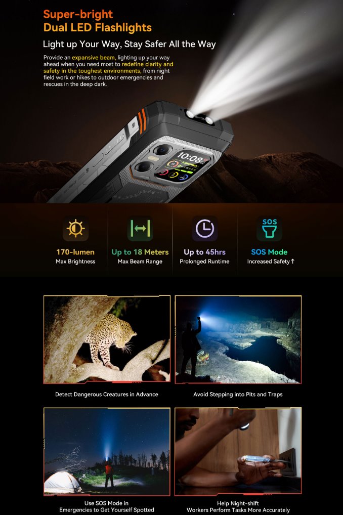 BLACKVIEW Rugged XPLORE 1 5G 6.78",FHD 2460x1080,12+256GB,Octa-core 2.4Ghz,50+64MP+20MP,Night,20000mAh,Android 15