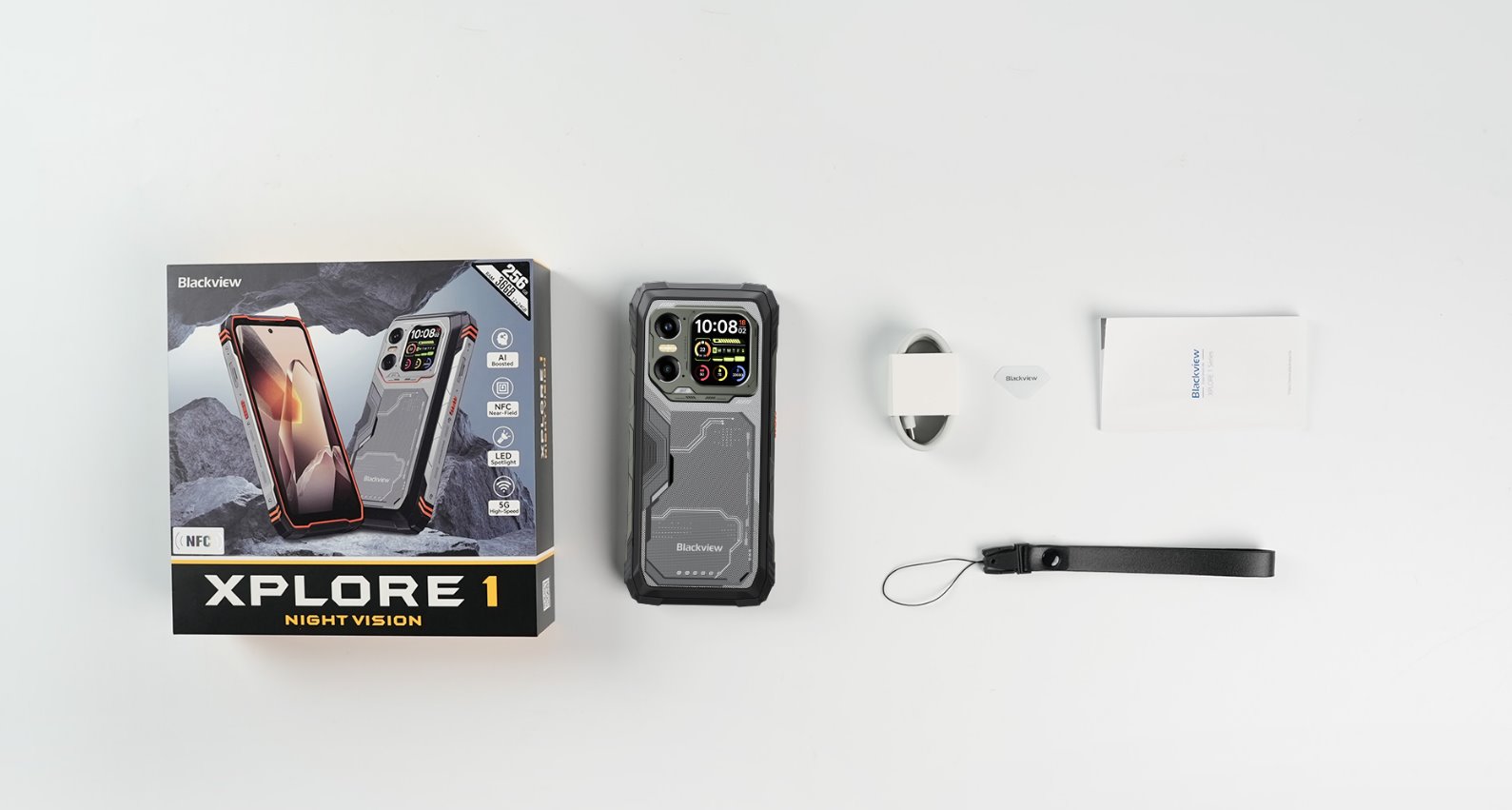 BLACKVIEW Rugged XPLORE 1 5G Rugged 6.78",FHD 2460x1080,12+256GB,Octa-core 2.4Ghz,50+64MP+20MP,Night,20000mAh,Android 15