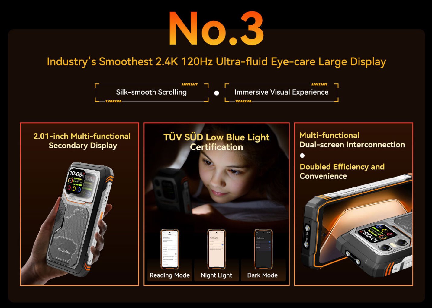 BLACKVIEW Rugged XPLORE 1 5G Rugged 6.78",FHD 2460x1080,12+256GB,Octa-core 2.4Ghz,50+64MP+20MP,Night,20000mAh,Android 15