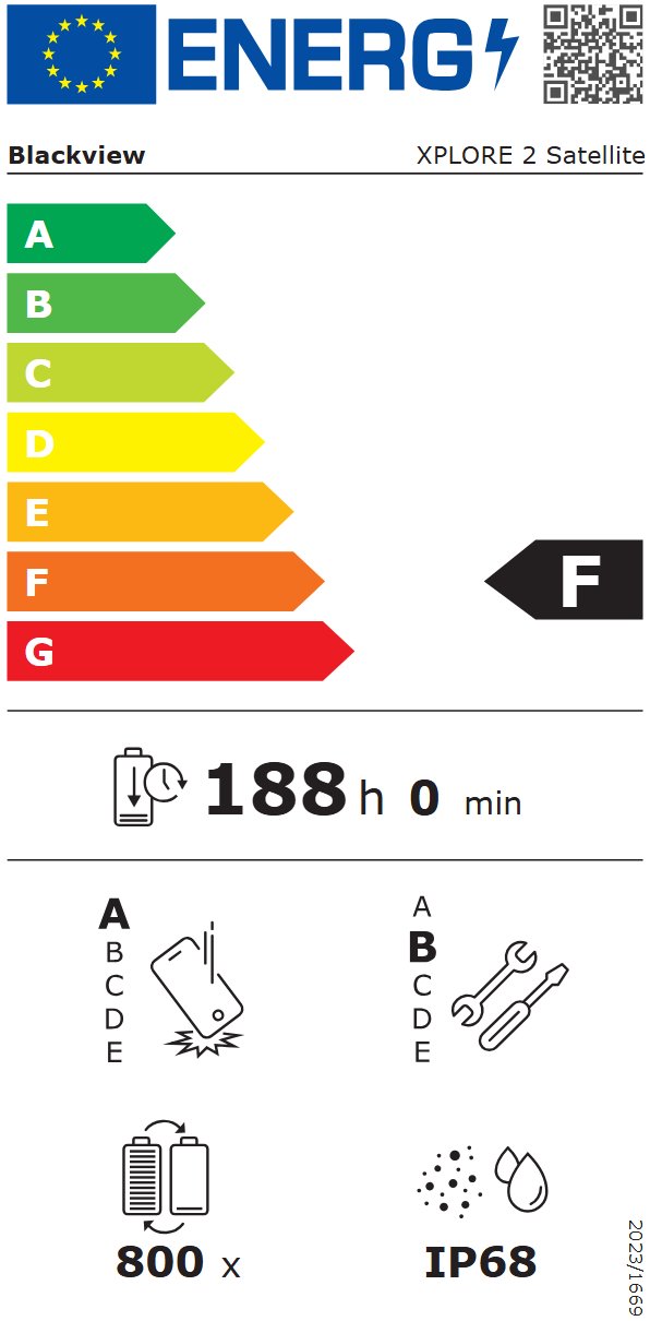 BLACKVIEW Rugged XPLORE 2 Satellite 5G 6.73" BLACK,AMOLED 3200x1440,Octa-Core 3.35GHz,50MP&50+20MP,20000mAh,Android 15