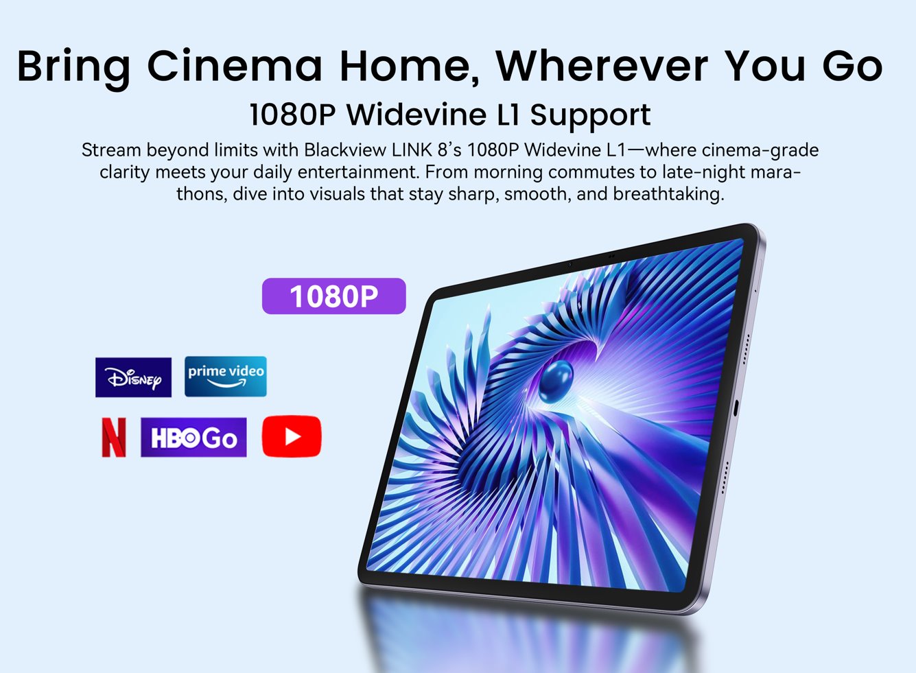 BLACKVIEW Tab LINK 8 SET WiFi 12.7" PURPLE,2176x1600,6GB+256GB,G100 Octa-core 2.2GHz,13MP+16MP,8400mAh,Android 15