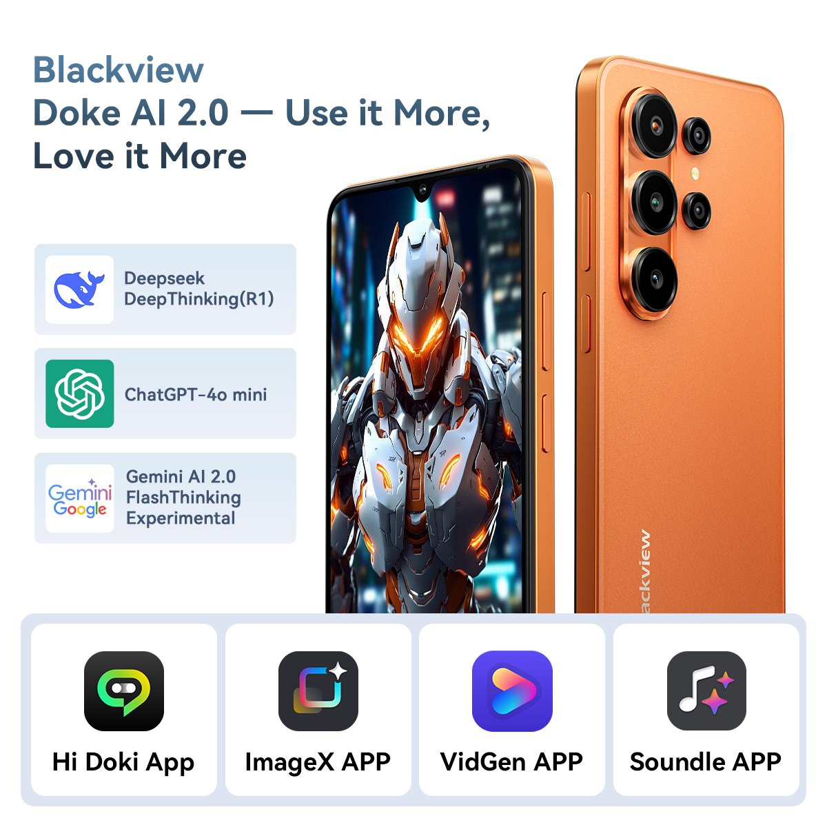 BLACKVIEW WAVE 10 LTE 6.88" ORANGE,HD IPS 720x1640,8+128GB,UMS9230E Octa Core 1.6GHz,13MP/32MP,FaceID,5000mAh,Android 16