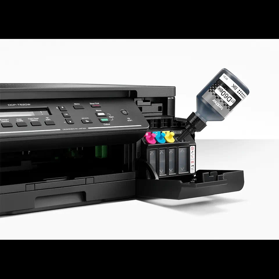 Brother inkoustová tiskárna DCP-T520W - A4, 17/9,5str., 6000dpi, USB/WiFi, MF, duplex