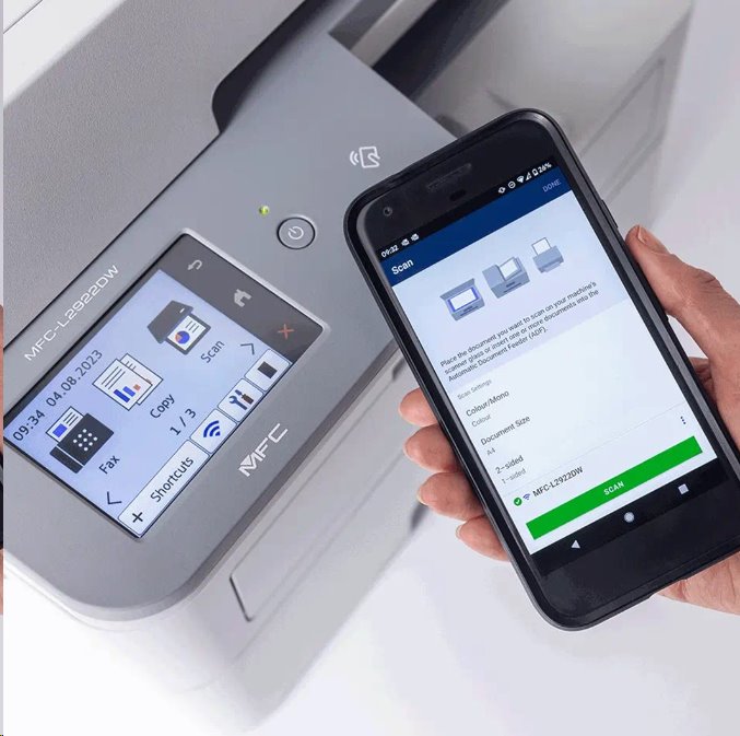 Brother inkoustová tiskárna MFC-L2922DW - A4, 34str., 1200dpi, USB/WiFi/LAN, FAX, duplex, ADF