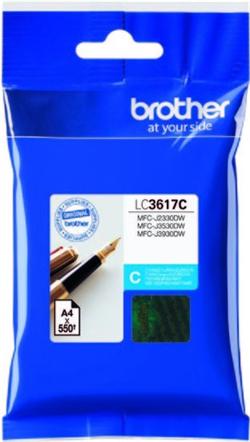 Brother LC-3617C, cartridge azure (550 str.)