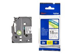 Brother TZe-141, kazeta 18mm, průsvitná/černá