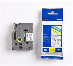 Brother TZe-241, kazeta 18mm, bílá/černá