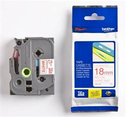 Brother TZe-242, kazeta 18mm, bílá/červená