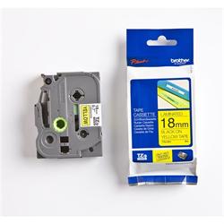 Brother TZe-641, kazeta 18mm, žlutá/černá