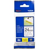 Brother TZe-S151, kazeta 24mm, průsvitná/černá, adhezivní