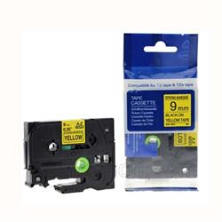 Brother TZES621, páska 9mm, žlutá/černá