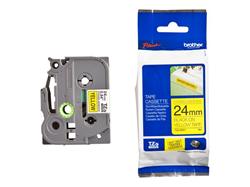 Brother TZES651, páska 24mm, žlutá/černá