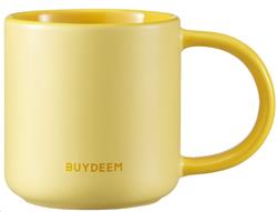 BUYDEEM Ceramic Mug 300 ml, model CD1018, color Mellow Yellow