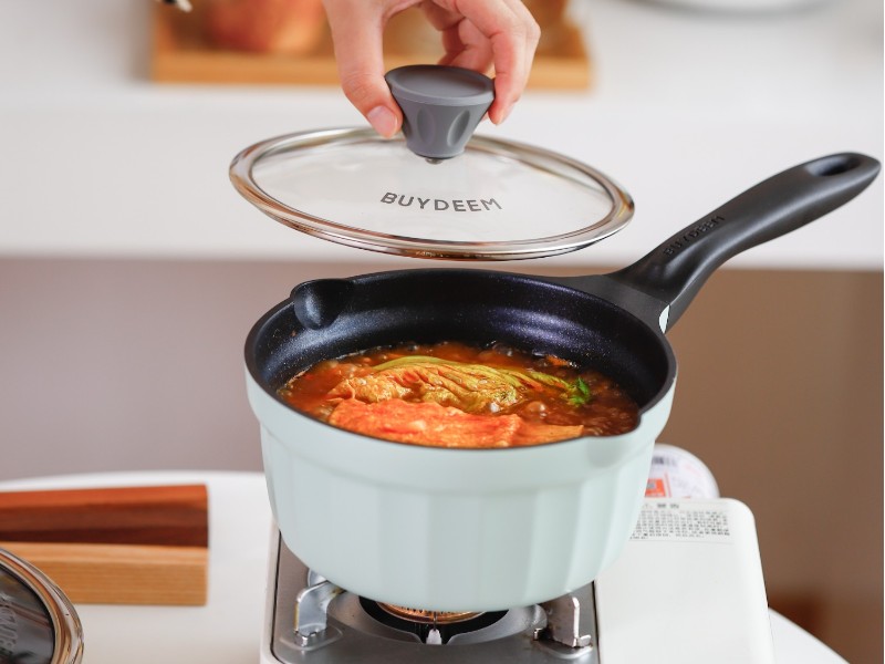 BUYDEEM CP141, hliníkový nepřilnavý rendlík 1,8l , barva zelená