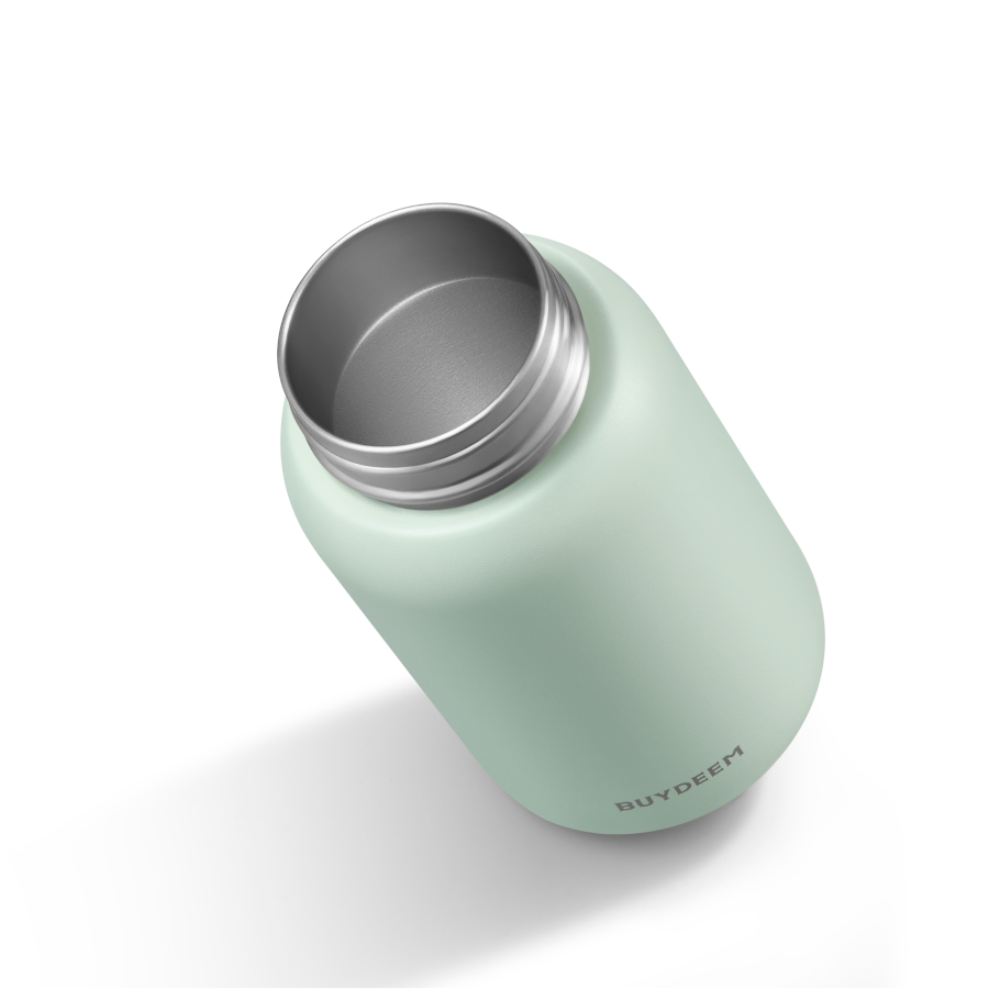 BUYDEEM TAN200, nerezová termo láhev, 200 ml, barva zelená
