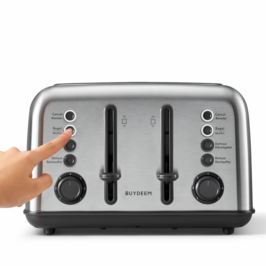 BUYDEEM Topinkovač 4 sloty DT640E, barva nerez