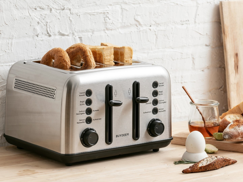 BUYDEEM Topinkovač 4 sloty DT640E, barva nerez