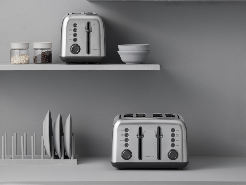 BUYDEEM Topinkovač 4 sloty DT640E, barva nerez