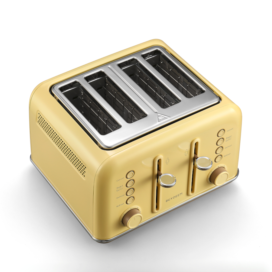 BUYDEEM Topinkovač 4 sloty DT640E, barva žlutá