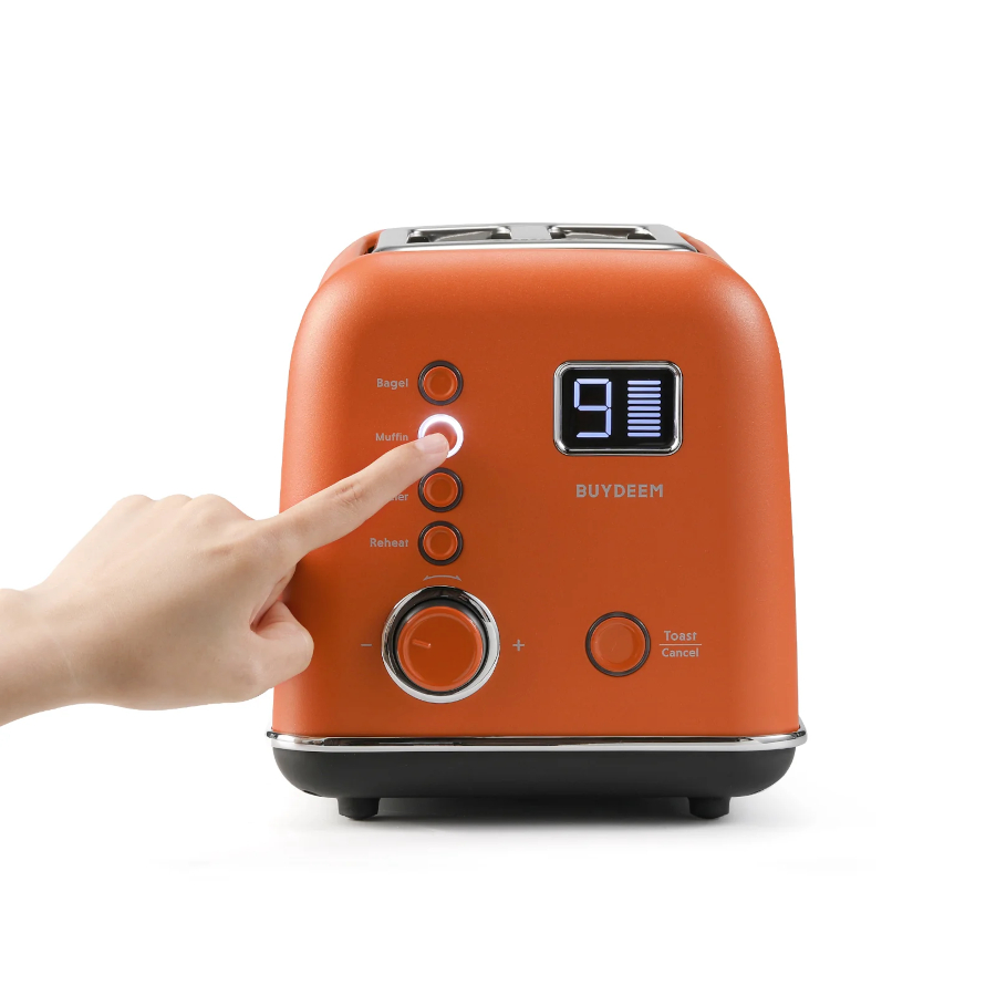 BUYDEEM Topinkovač automatický 2 sloty DT730E, barva oranžová
