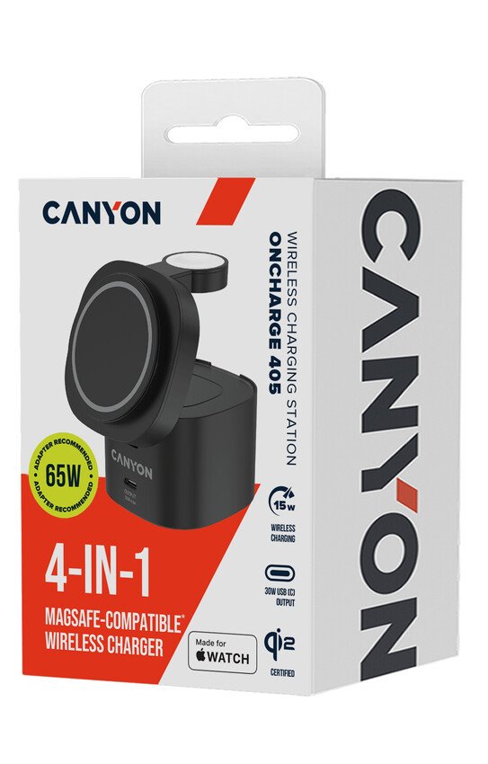 Canyon 4 in 1 Wireless Charging Stand OnCharge 405 qi2, 30W White