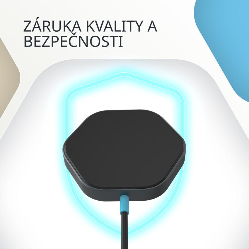 CANYON bezdrátová magnetická nabíjecka HEXAGON 110, 15W, Qi2 Dark Grey