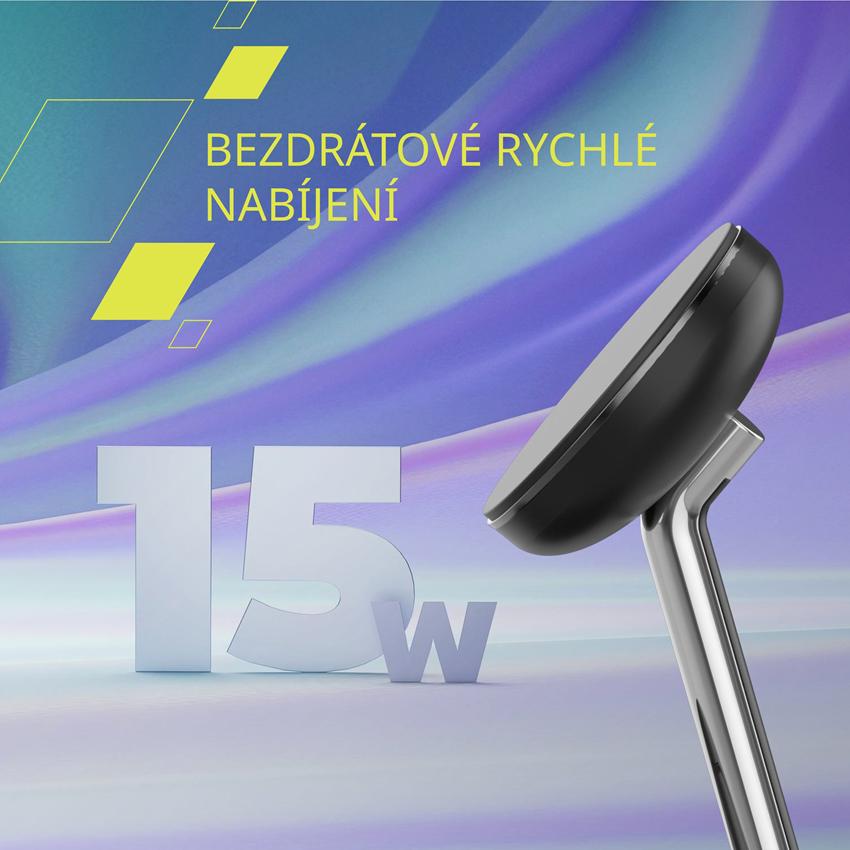 CANYON Bezdrátová nabíječka WCS-205 15W Qi2 2in1 White