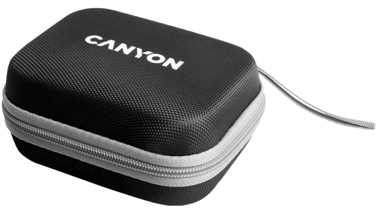 CANYON Bezdrátová nabíječka WS-305B + AC adapter, 3v1, Qi, vstup 9V/2A,12V/1.5A, výstup 15/10/7.5/5W, černá