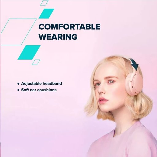 CANYON bezdrátová sluchátka OnRiff 4, BT 5.3, USB-C, baterie 500 mAh, mic., 40mm měniče, modré