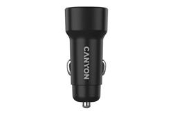 CANYON car charger OnDrive 24 24W 2xUSB-A Black