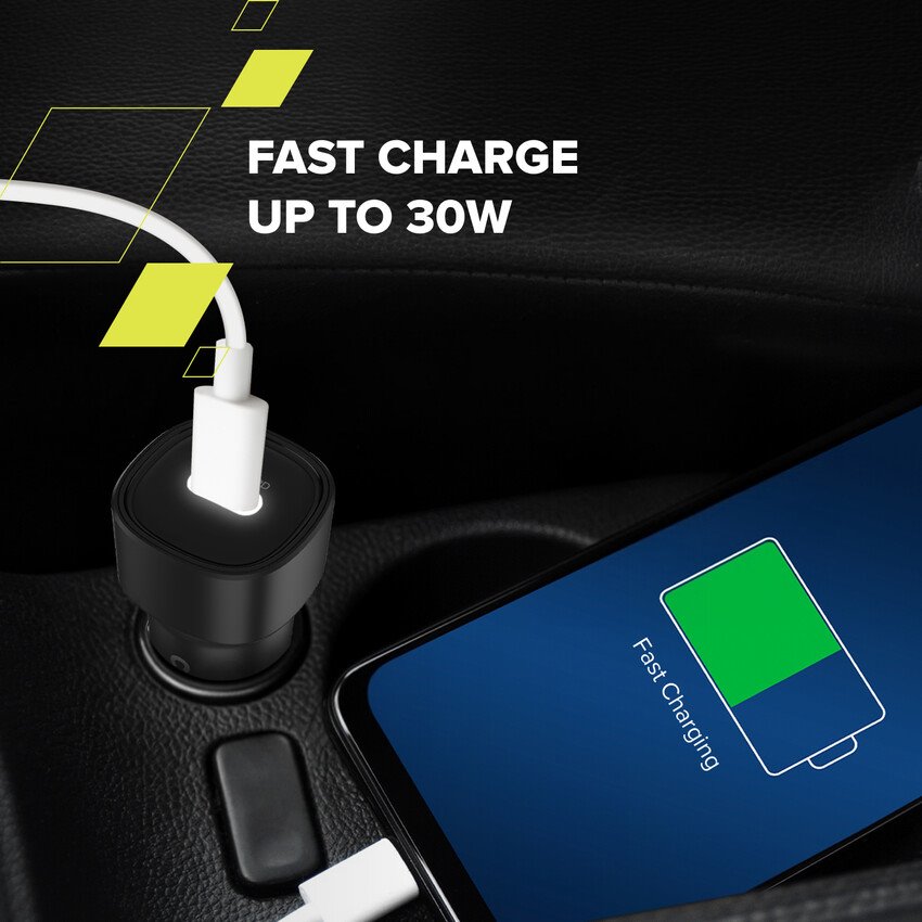 CANYON car charger OnDrive 30 PD 30W USB-C Black