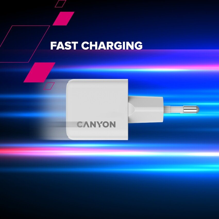 CANYON charger CU20C GaN 20W 1xPD EU White