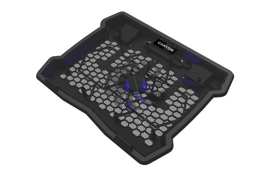 CANYON Chladící podstavec NS02 pro notebook 10-15.6", LED podsvícení, 1x ventilátor, 340x265x30mm