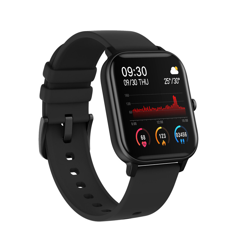 CANYON chytré hodinky Wildberry, 1,3" LCD dotykový displej, IP67, režim Multi-sport, iOS/android, cerná