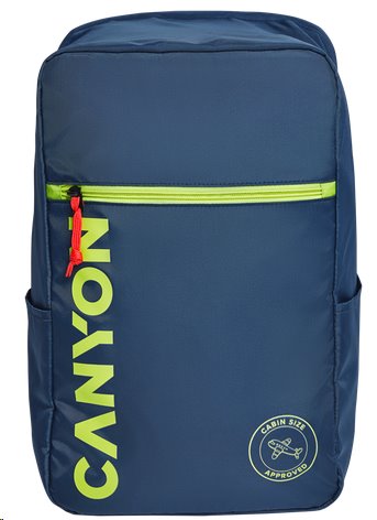 CANYON CSZ-02 batoh pro 15.6" notebook, 20x25x40cm, 20L, příruční zavazadlo, tmavě modrá