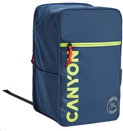CANYON CSZ-02 batoh pro 15.6" notebook, 20x25x40cm, 20L, příruční zavazadlo, tmavě modrá