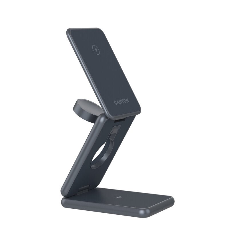 Canyon Foldable wireless charger OnCharge 309 15W 3in1 Meta
