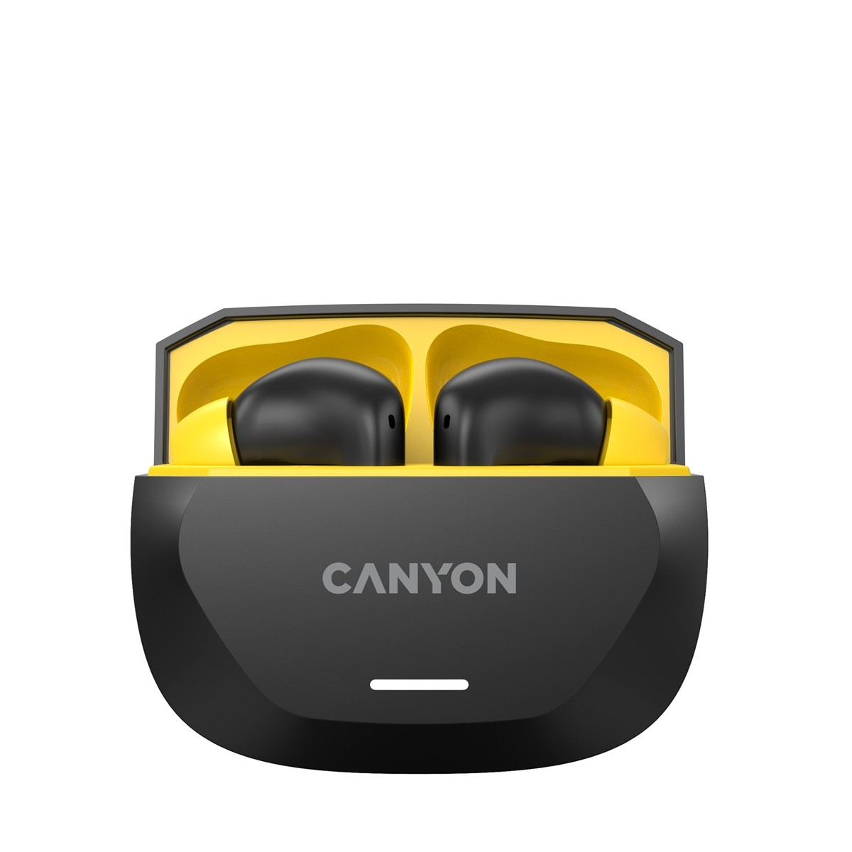 CANYON headset HEXAGON 7 TWS ANC+ENC Wireless Charge Black Yellow