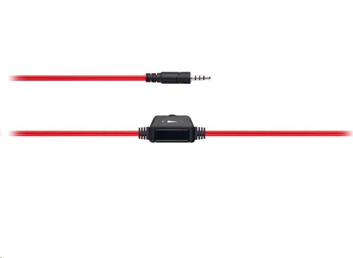 CANYON headset HSC-1, lehký, 3,5 mm jack TRRS, černo-červená