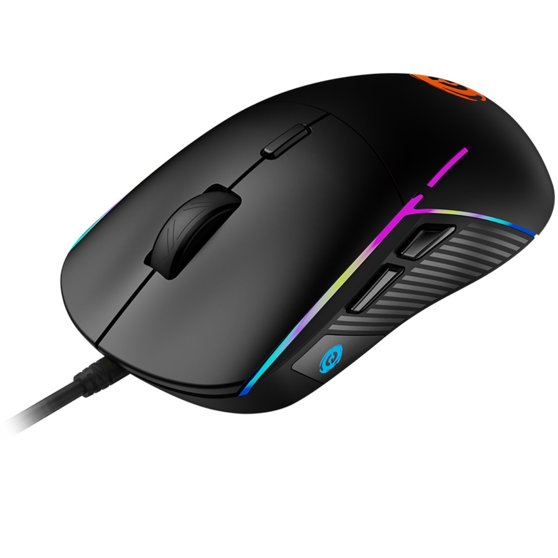CANYON Herní drátová myš SHADDER GM-321, optická, RGB, až 7200 DPI, 6tl. programovatelných, černá