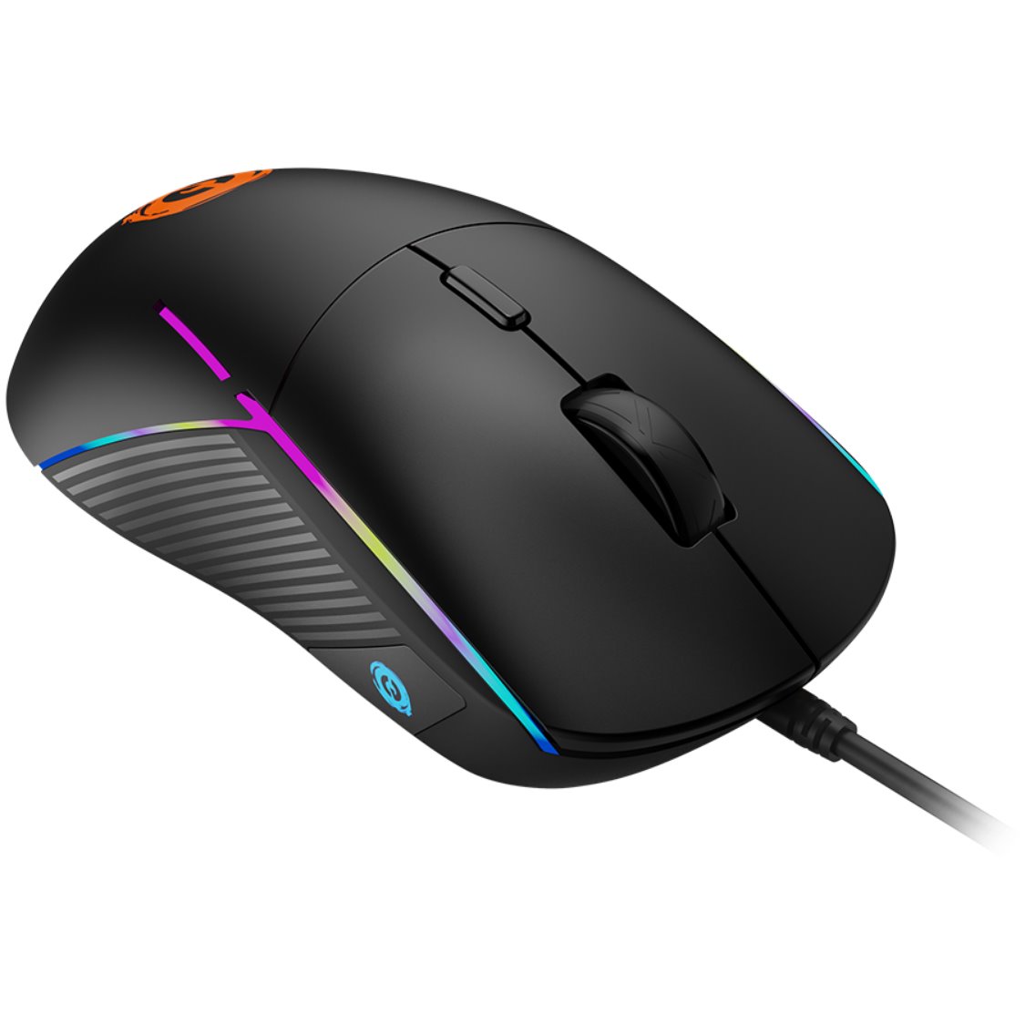 CANYON Herní drátová myš SHADDER GM-321, optická, RGB, až 7200 DPI, 6tl. programovatelných, černá