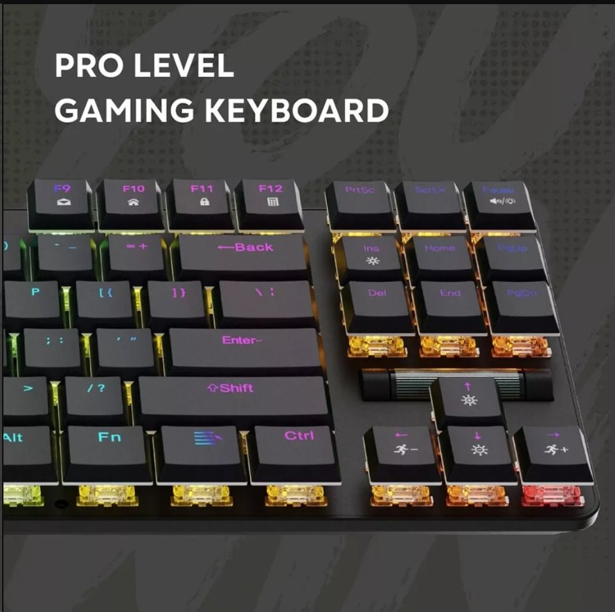CANYON Herní klávesnice Cometstrike TLK GK-50, mechanická, drátová, multimediální, podsvícená, 87 kláves, CS layout