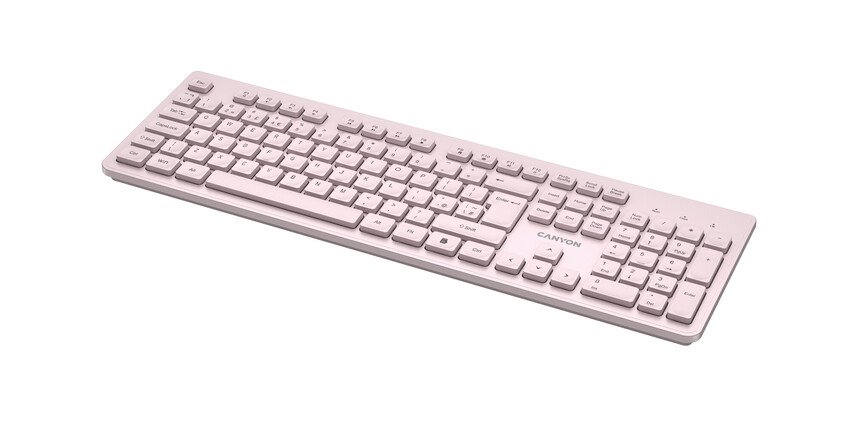 CANYON klasická USB klávesnice, omývatelná, černá