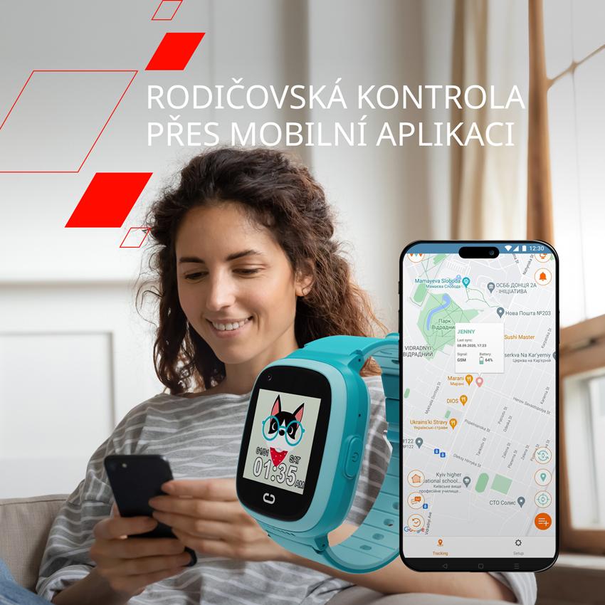 CANYON kids watch Sunny KW-48 Video 4G GPS Games&Music Violet