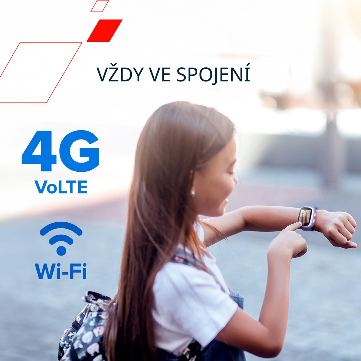 Canyon Kids Watch ZEFIR KW-49 E-SIM 4G, Blue