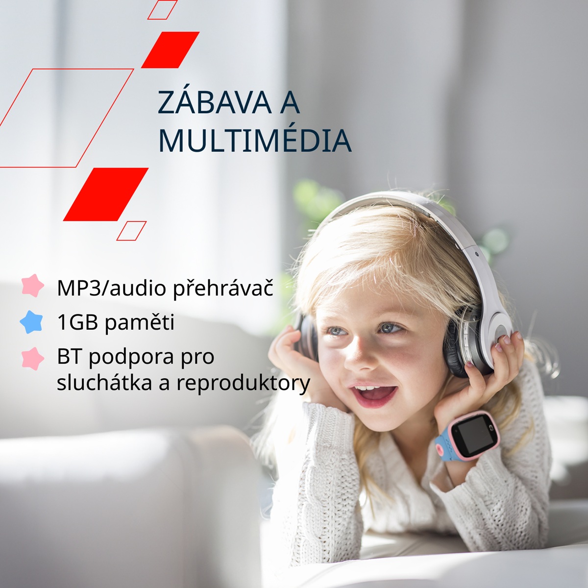 Canyon Kids Watch ZEFIR KW-49 E-SIM 4G, Blue