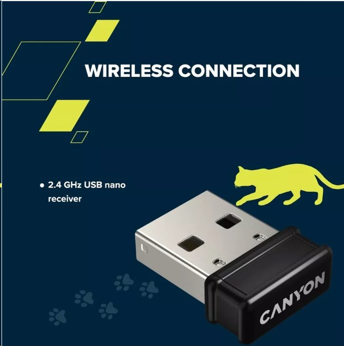 CANYON Kitty edice HSET-W6, bezdrátový SET EN klávesnice + optická myš + ochranné pouzdro + podložka, růžová