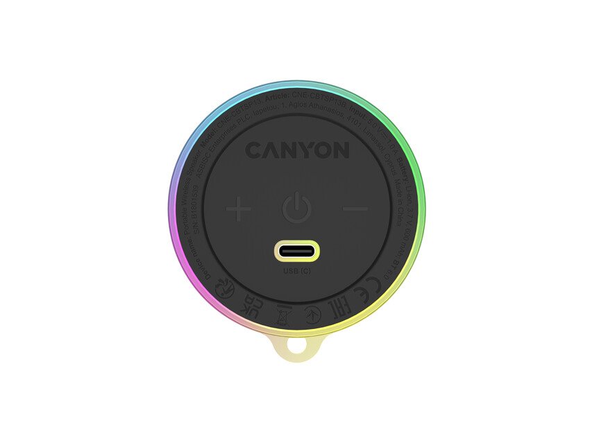 CANYON Magnetic BT speaker OnMove 13 5W Black