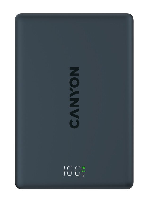 CANYON magnetic power bank OnPower 511 PD20W 10000mAh Aluminium Star Grey