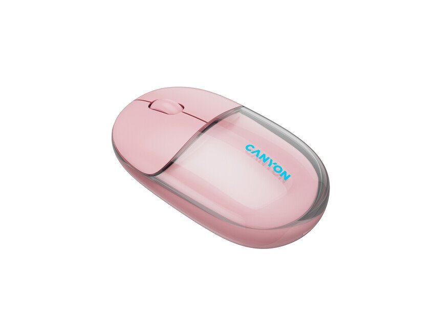 CANYON mouse OnClick 24 BT/ Wireless Transparent/Pink